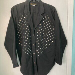 Monique Fashions 11/12 Black Stud Shirt